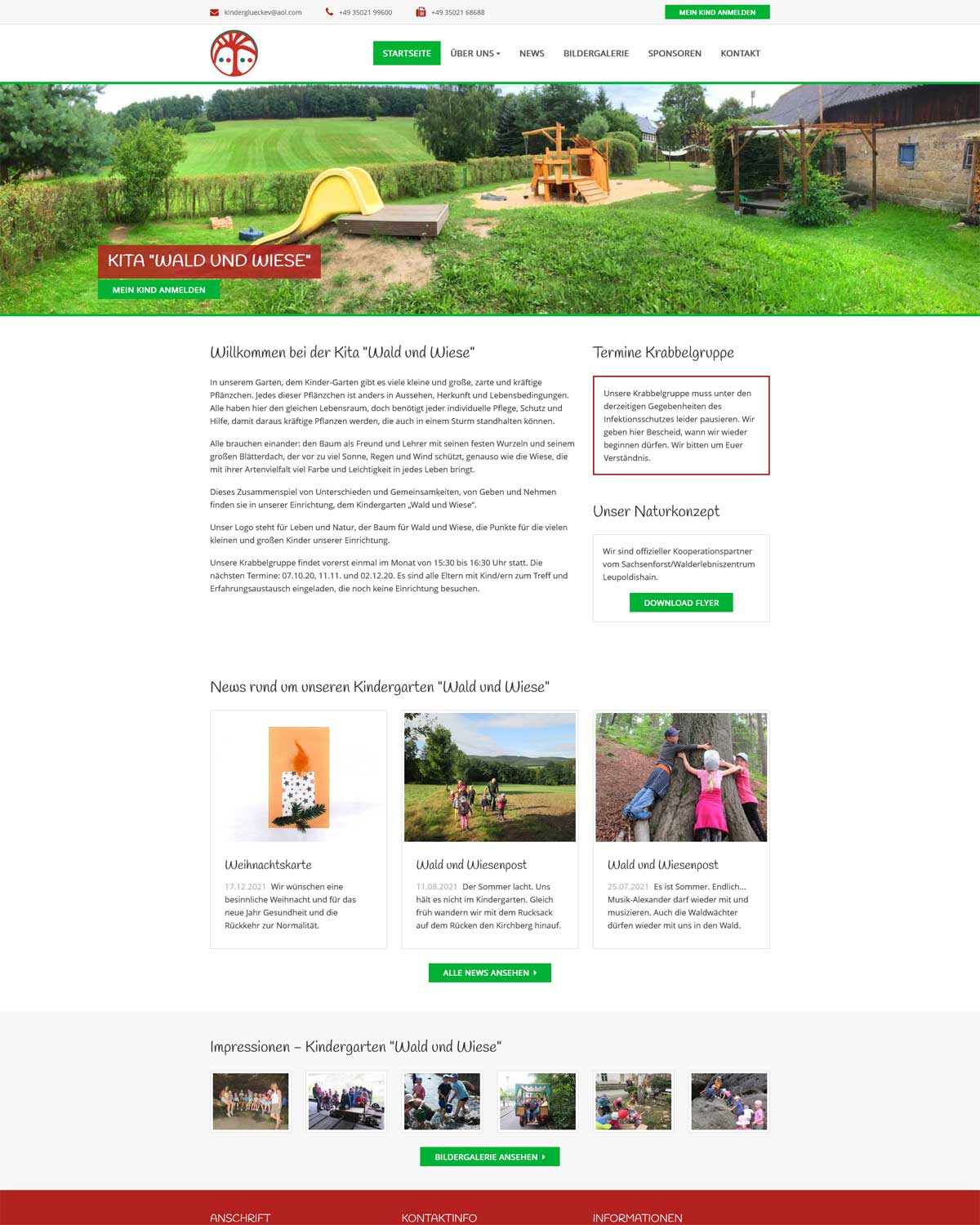 Kita Cunnersdorf - Screenshot Beitragsbild